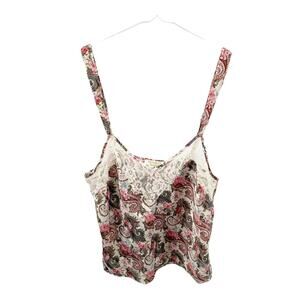 Victoria’s Secret Gold Label Vintage Floral Chemise Tank Top Size Large